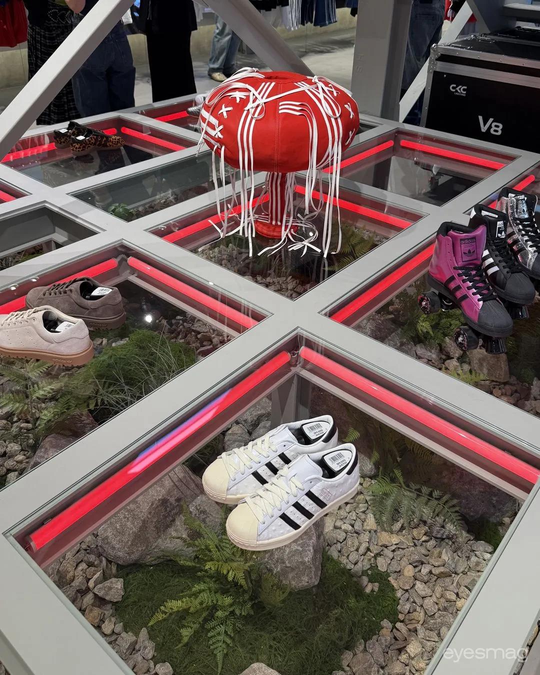 Adidas Originals Flagship Seongsu interior shoe display