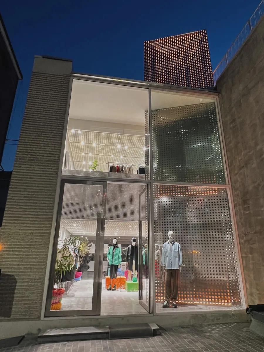 Beaker Seongsu select shop interior with lifestyle and fashion brands