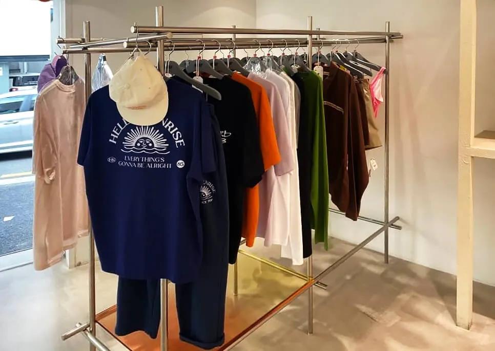 KASINA Seongsu store interior streetwear section