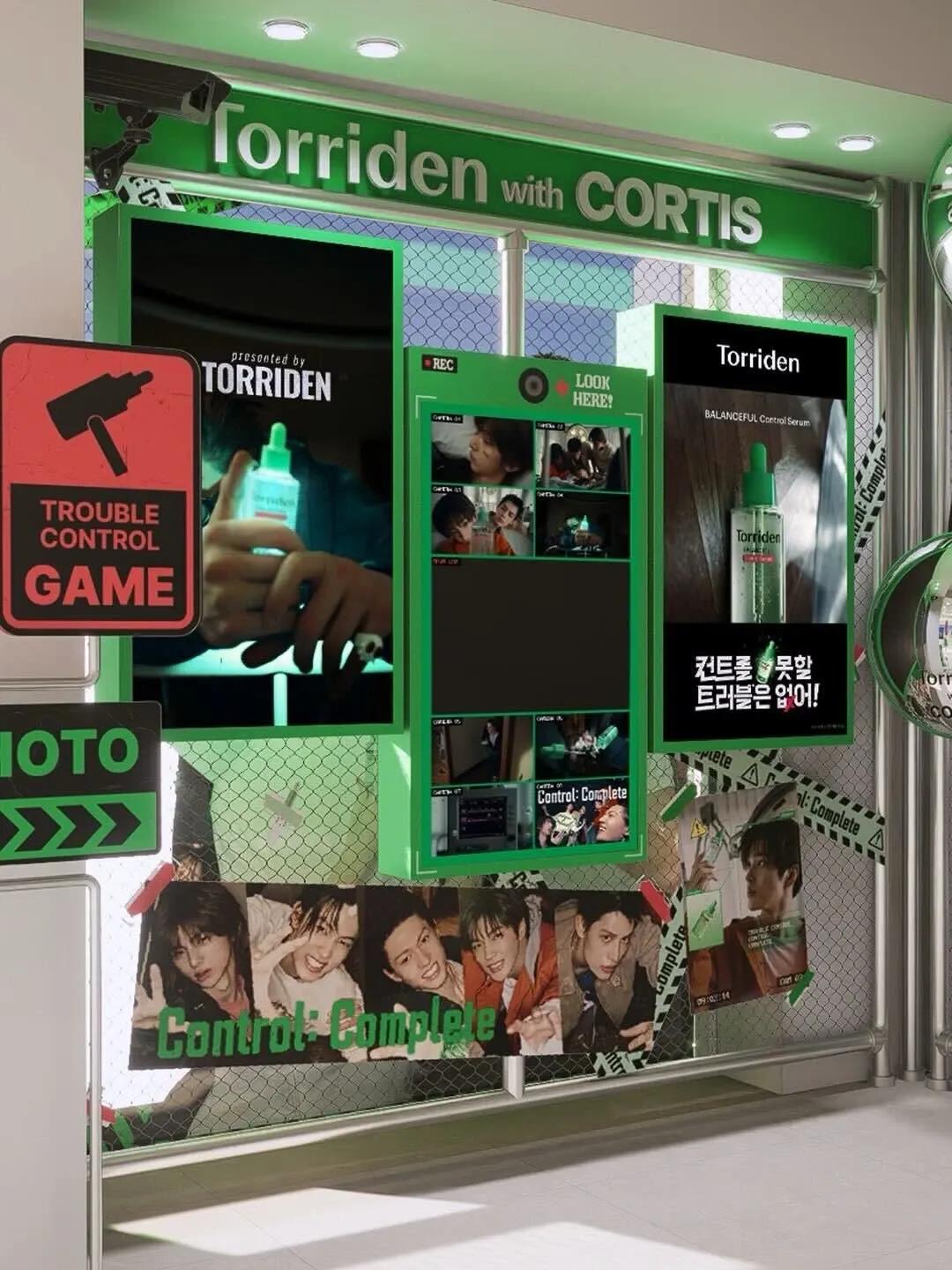 Torriden skincare product display