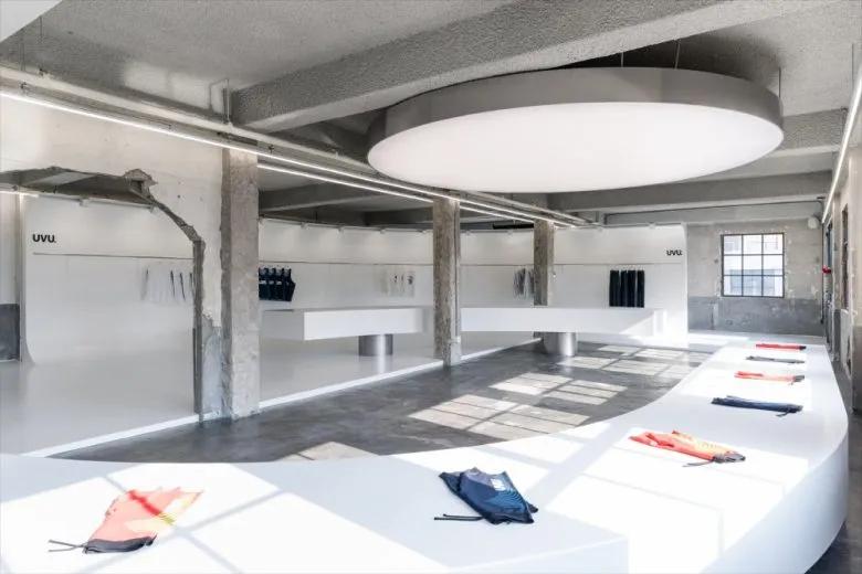 UVU Seongsu flagship store exterior designed by two-fold architecture